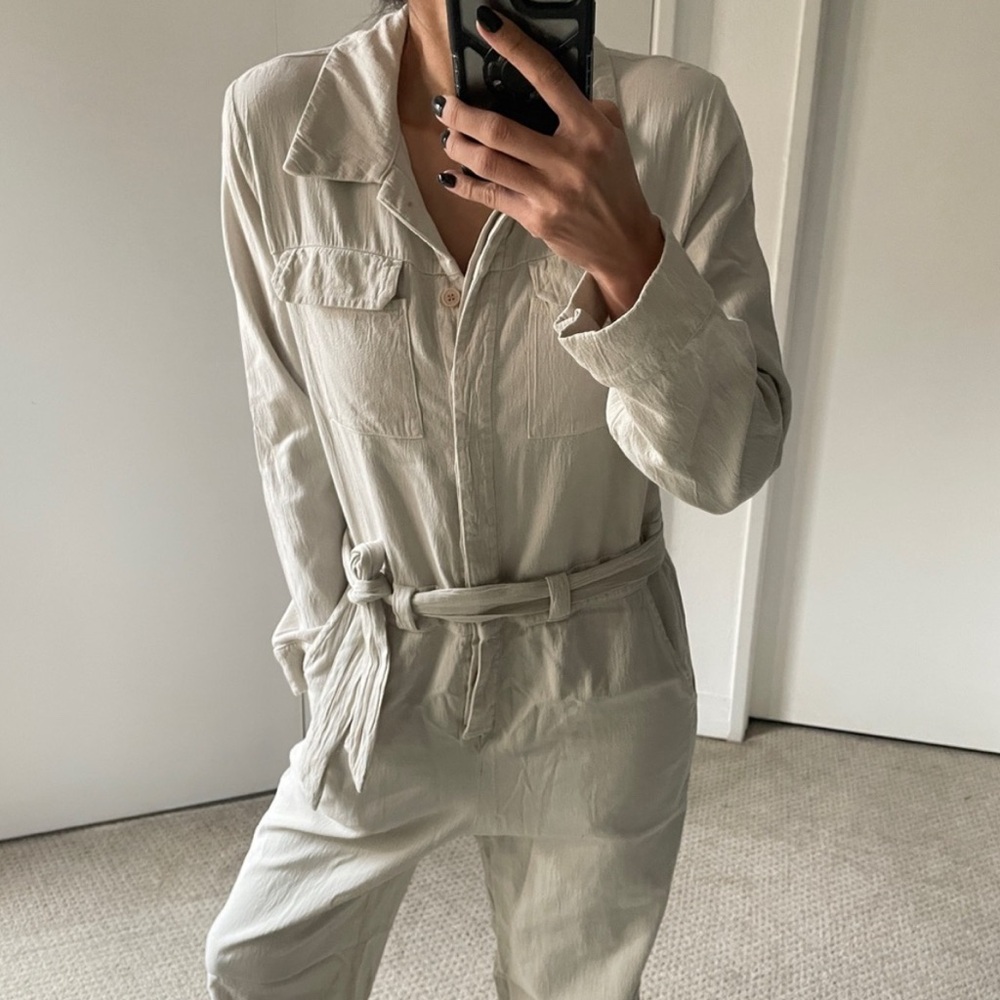 LACAUSA Light Tan Jumpsuit
